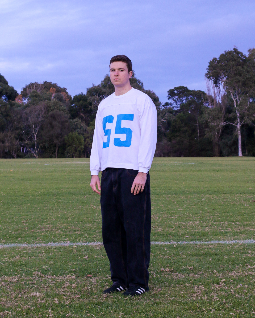 THICK - 65 JERSEY LONG SLEEVE -WHITE