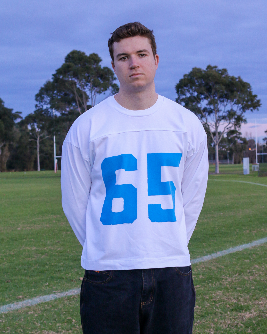 THICK - 65 JERSEY LONG SLEEVE -WHITE