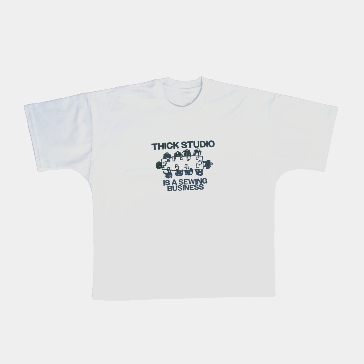 THICK - BUSINESS TEE - WHITE